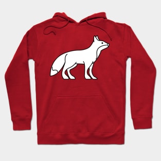 Fox Lineart Drawing Hoodie